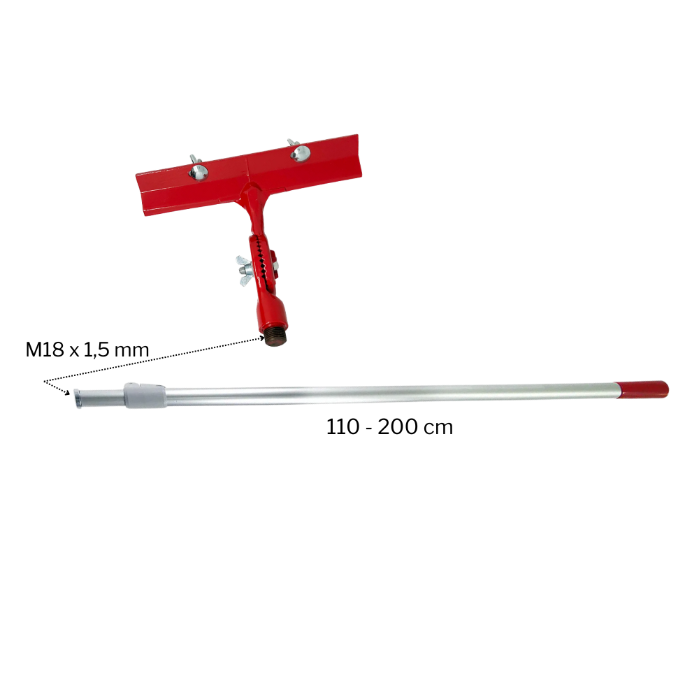 SCHWAN Spachtel Gelenkhalter mit Alu-Teleskop-Gewindestiel 110–200 cm