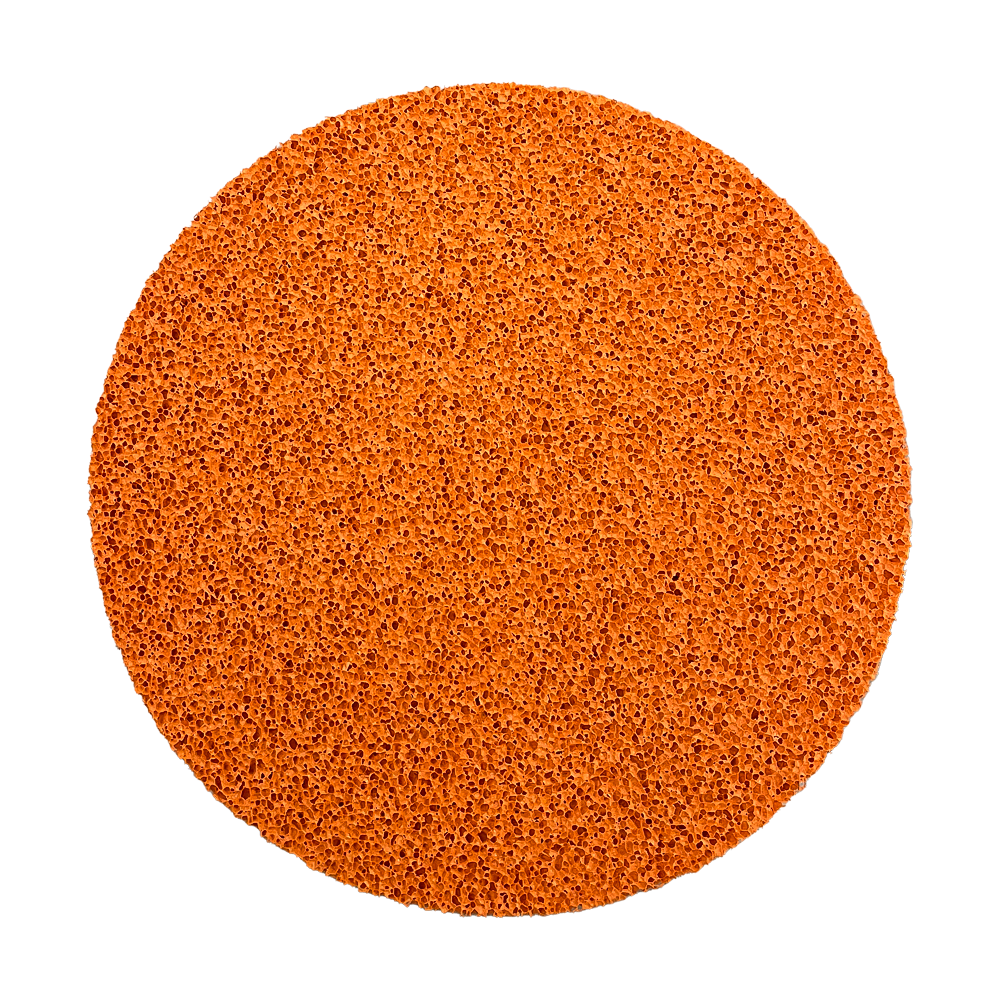 Schwammgummischeibe mit 4x Klett DM350x15mm