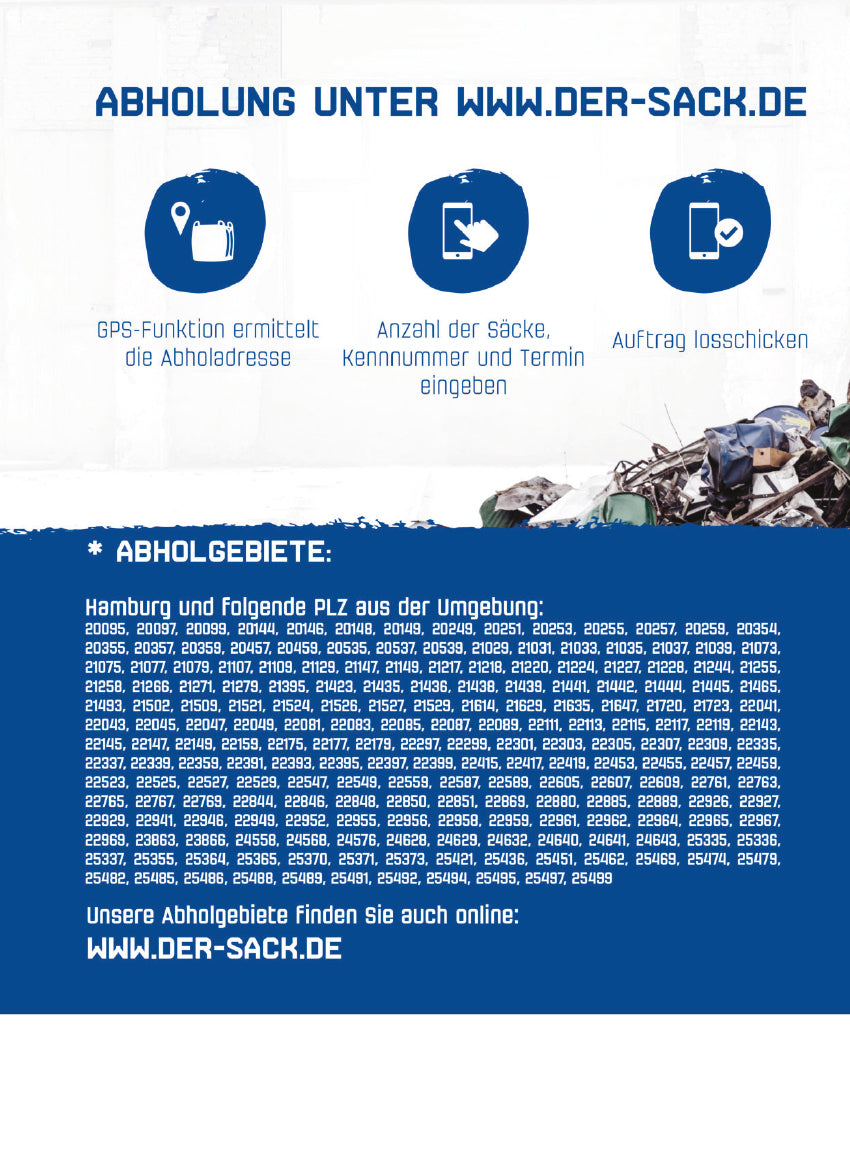 Der Sack Entsorgungssack 1m³ – für Bauabfälle
