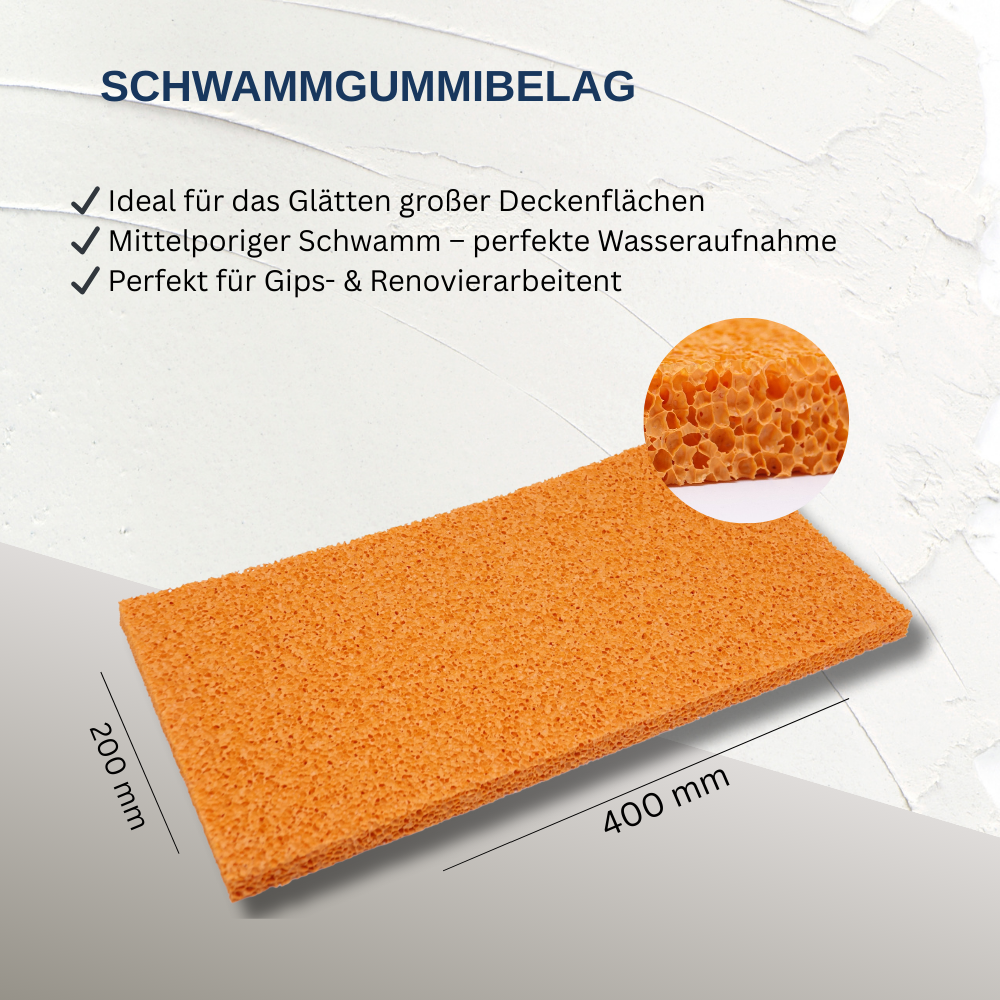 Ersatzbelag Schwammgummi 140 x 280 mm - 200 x 400 mm