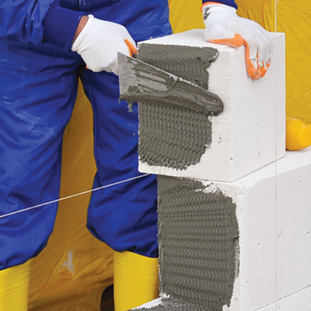 Putzkelle - Maurerkelle gezahnt 220 x 120 mm