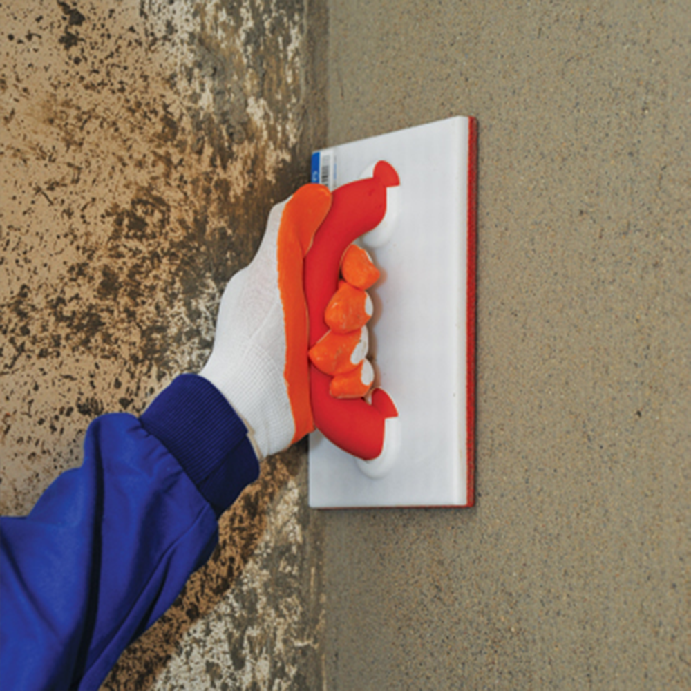 DEKOR Reibebrett mit extra hartem Schwammgummibelag – 150 x 225 mm / 100 x 370