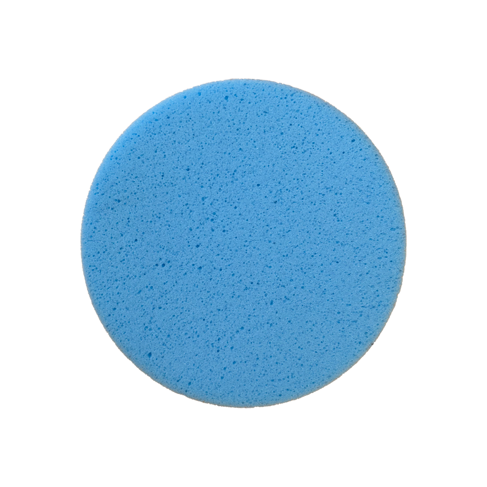 Schwammscheibe mit 4x Klett hellblau 350 x 30 mm (Rokamat etc.)
