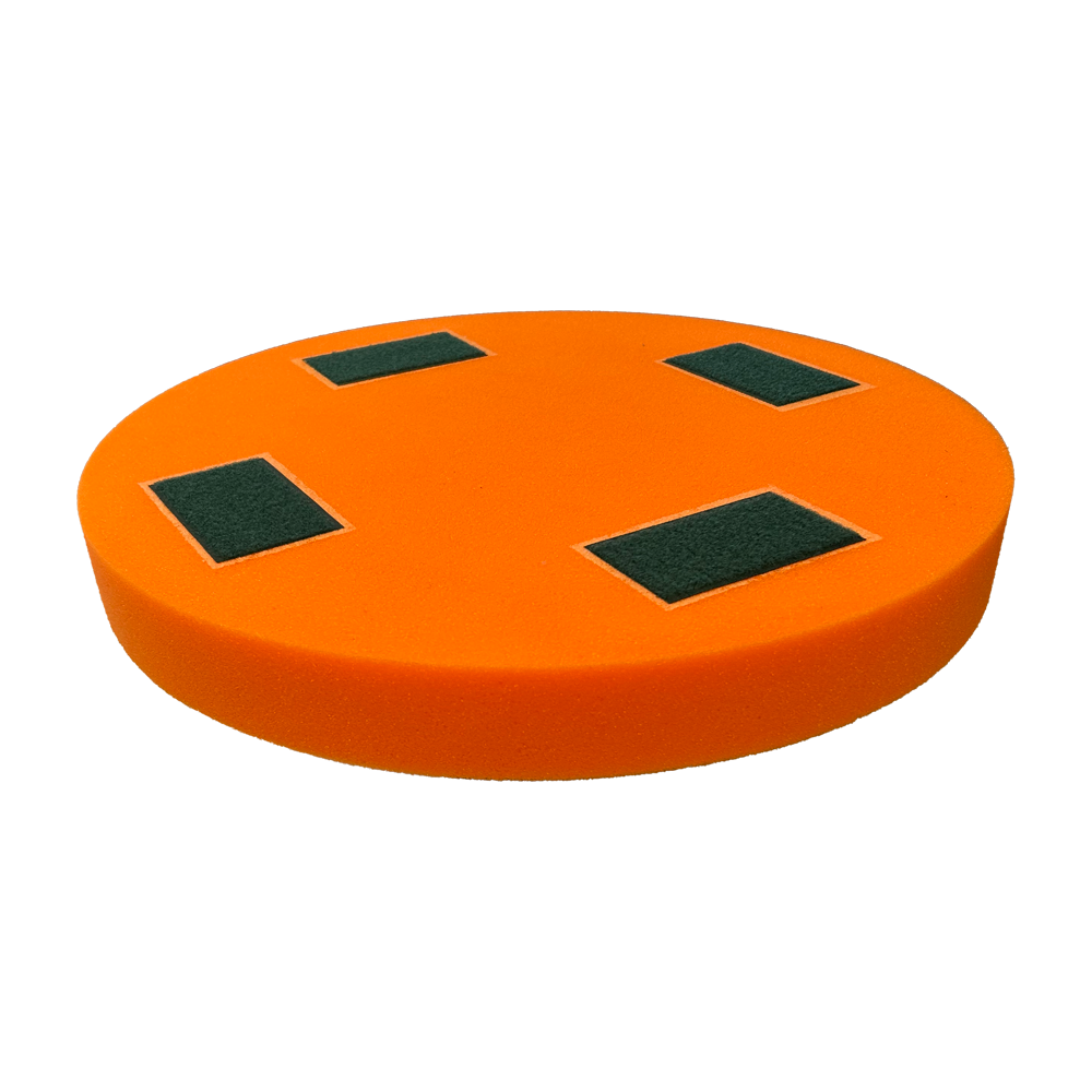 Ersatz Schwammscheibe superfein mit Klett 400 x 50 mm orange (Eibenstock etc.)