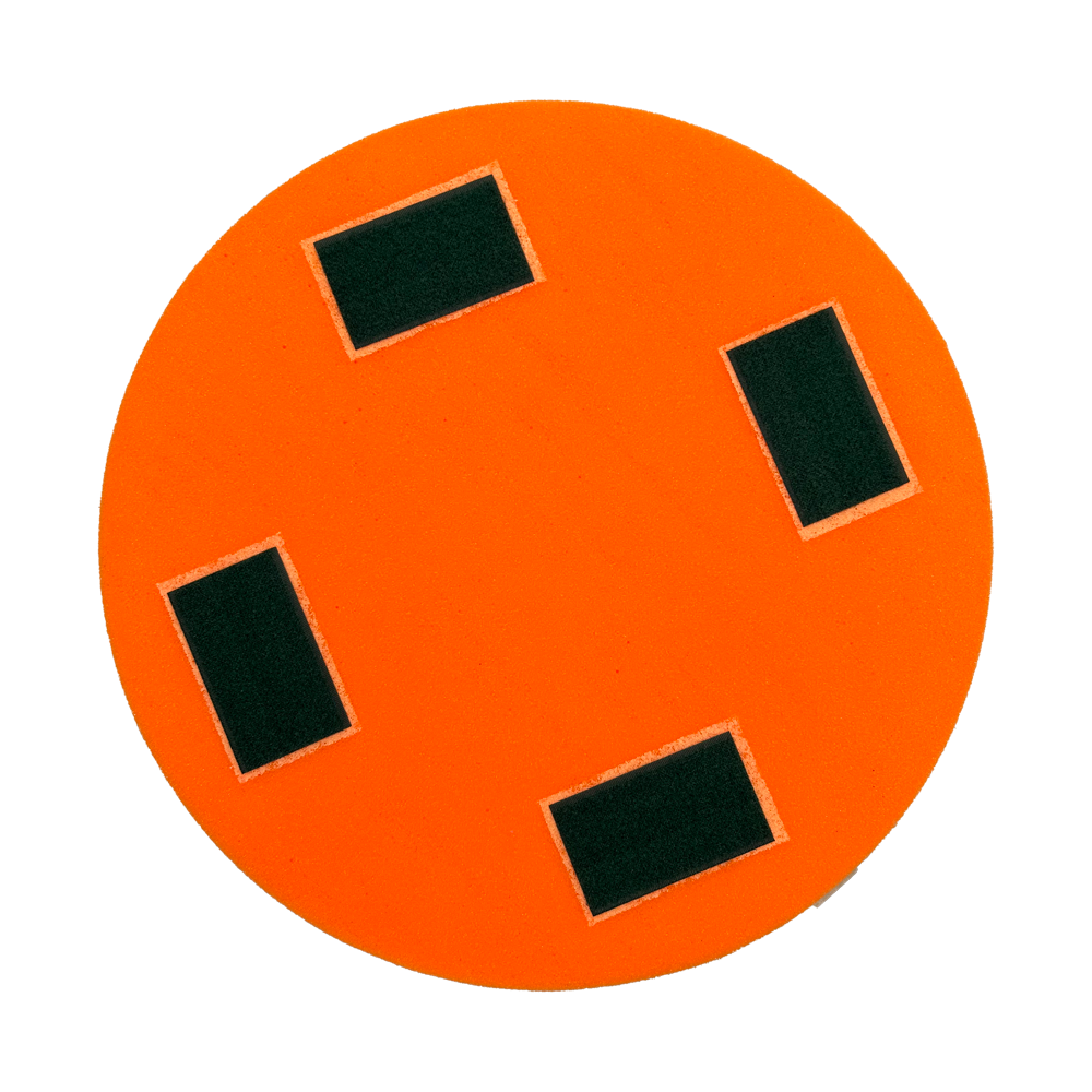 Ersatz Schwammscheibe superfein mit Klett 400 x 50 mm orange (Eibenstock etc.)