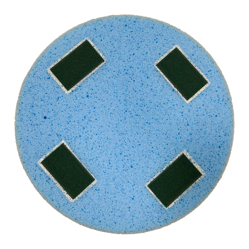 Schwammgummischeibe mit Klett 400 x 50 mm Blau (Eibenstock etc.)