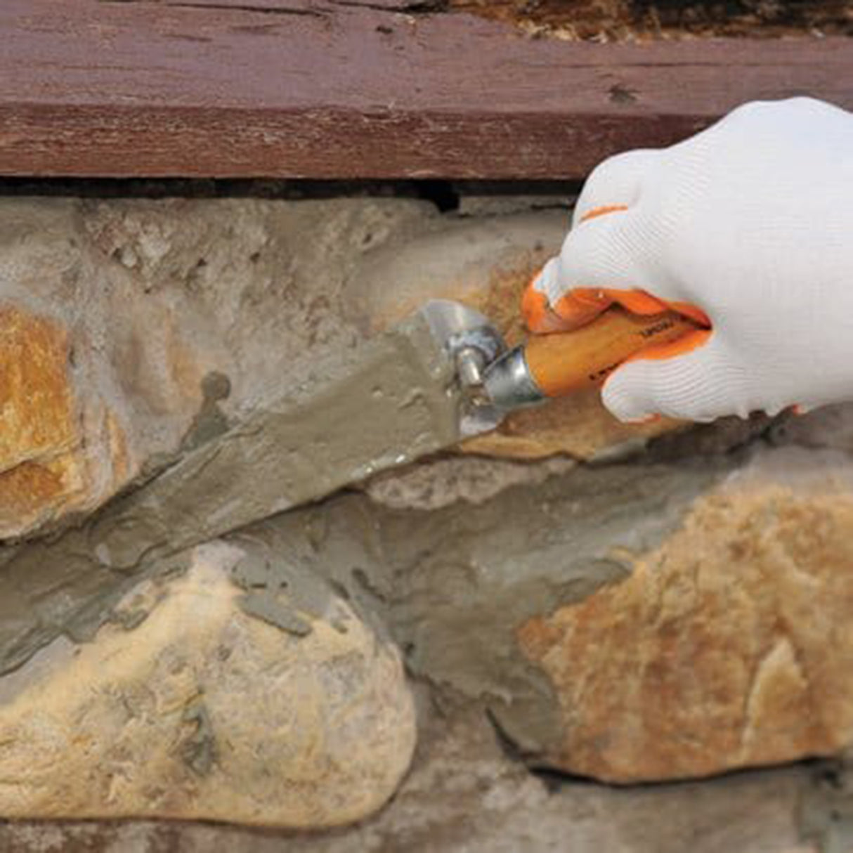 Katzenzungenkelle 160 mm , Holzgriff