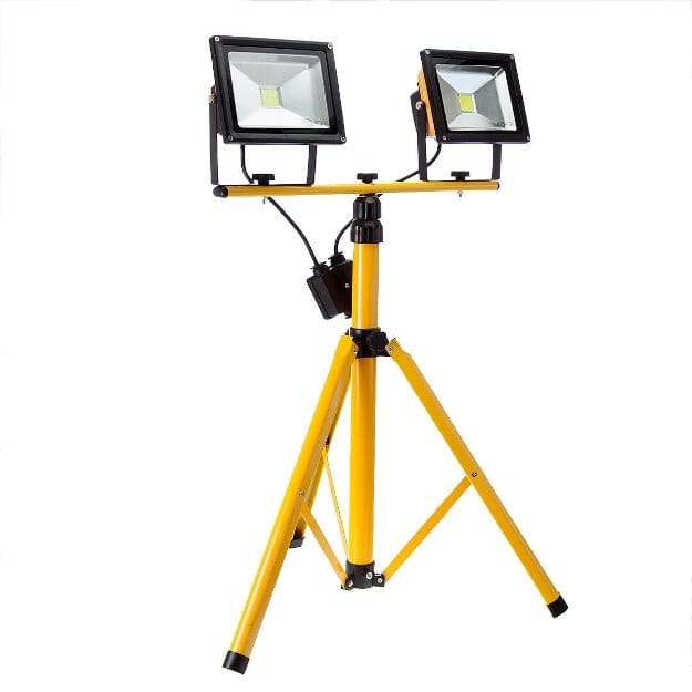 2X Flutlicht 50W Baustrahler mit Stativ LED 1508
