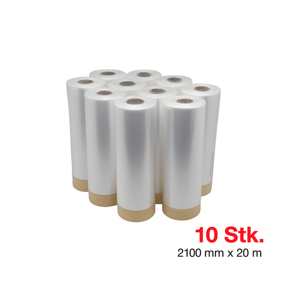 Goldband Masker Klebeband mit Abdeckfolie 10 Stk