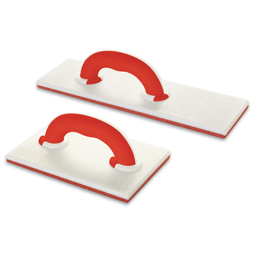 DEKOR Reibebrett mit extra hartem Schwammgummibelag – 150 x 225 mm / 100 x 370