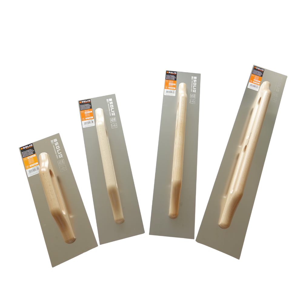 Glättekelle mit Holzgriff