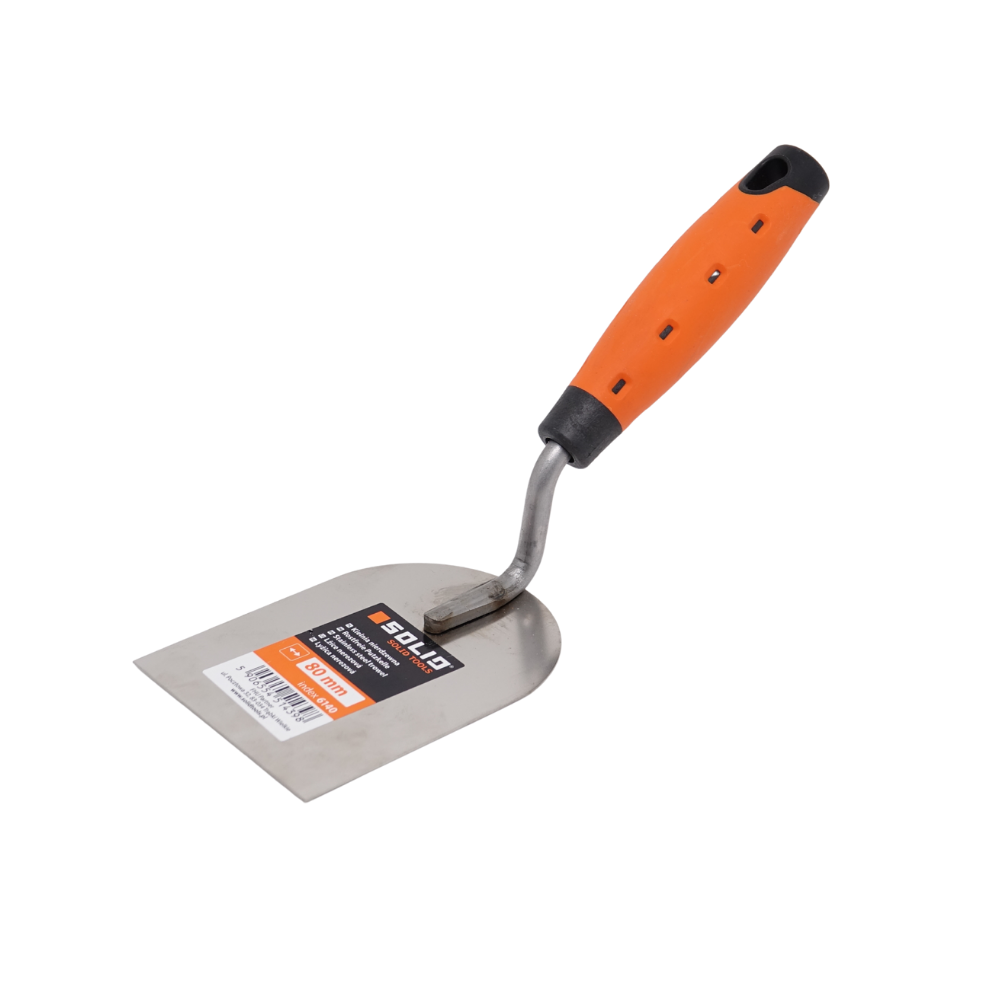 Rostfreie Stukkateurspachtel, 2K-Griff, 80mm