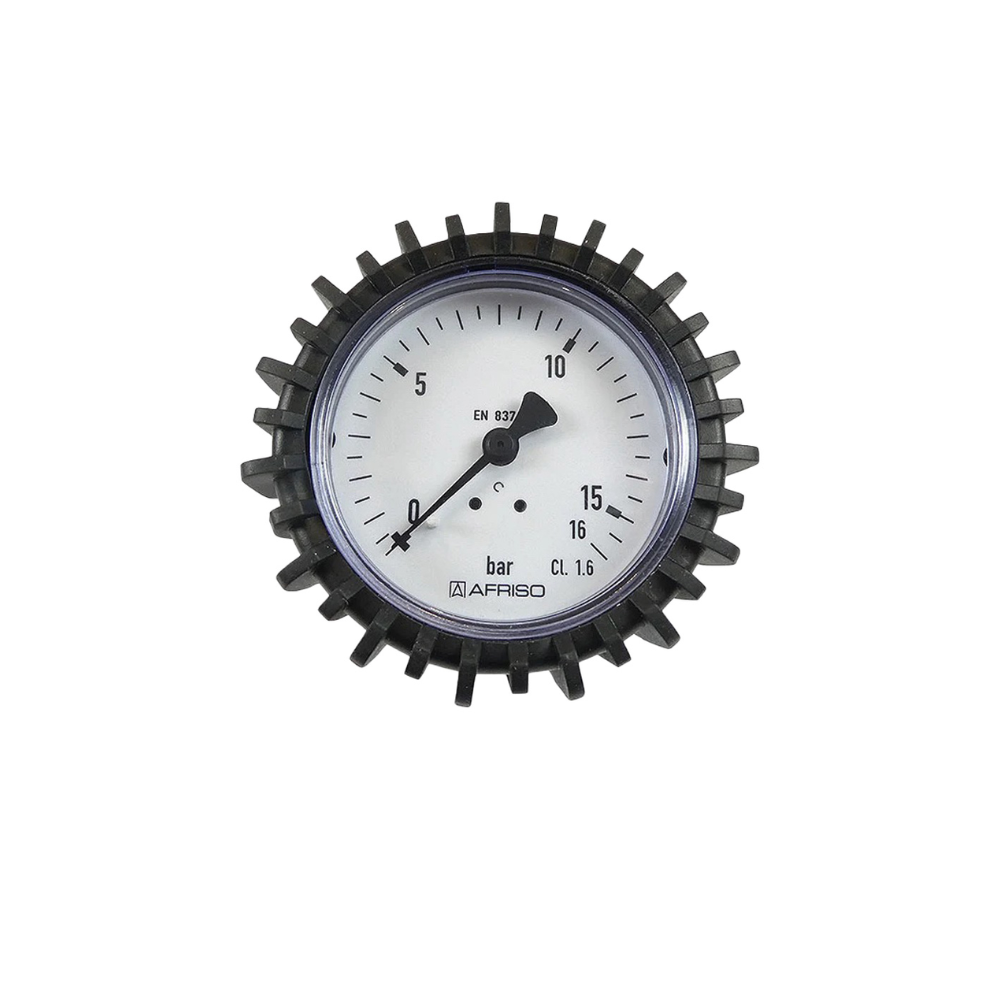 Manometer für Putzmaschine Gewinde 0–6 / 10 / 16 bar hinten ¼ Zoll