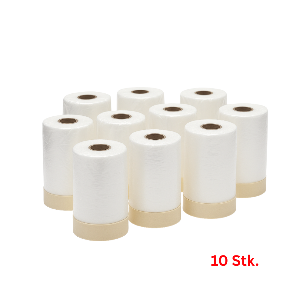 Goldband Masker Klebeband mit Abdeckfolie 10 Stk