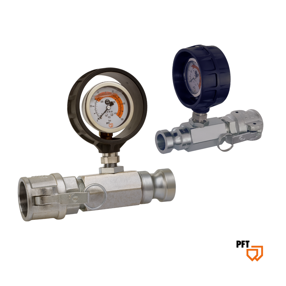 Mörteldruckmanometer DN25 M-Teil | DN25 V-Teil