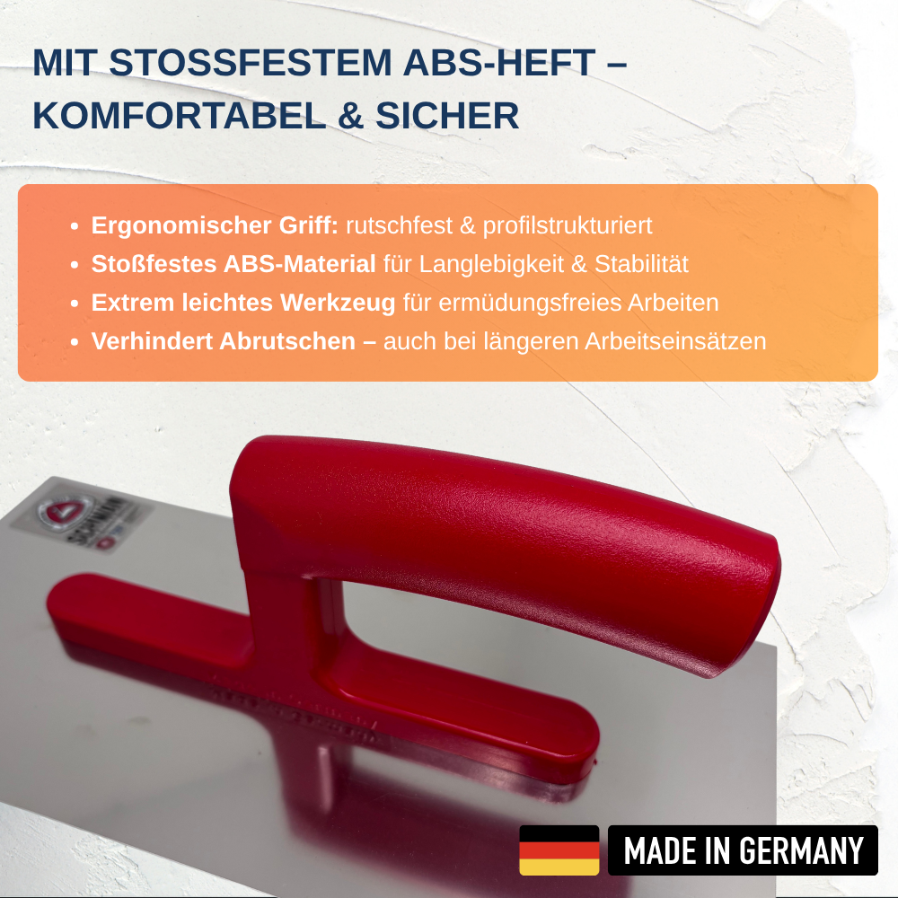 Glättekelle 280 x 130mm, rostfrei