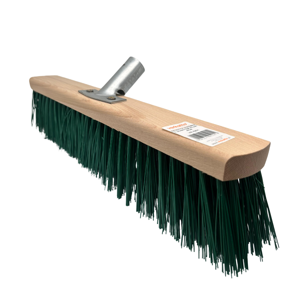 Verkatto Straßenbesen 40 cm – Kunststoffborsten Kehrbesen