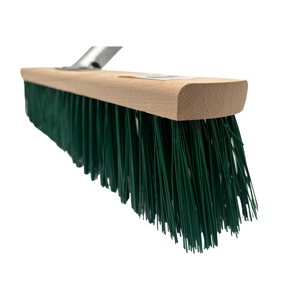 Verkatto Straßenbesen 40 cm – Kunststoffborsten Kehrbesen