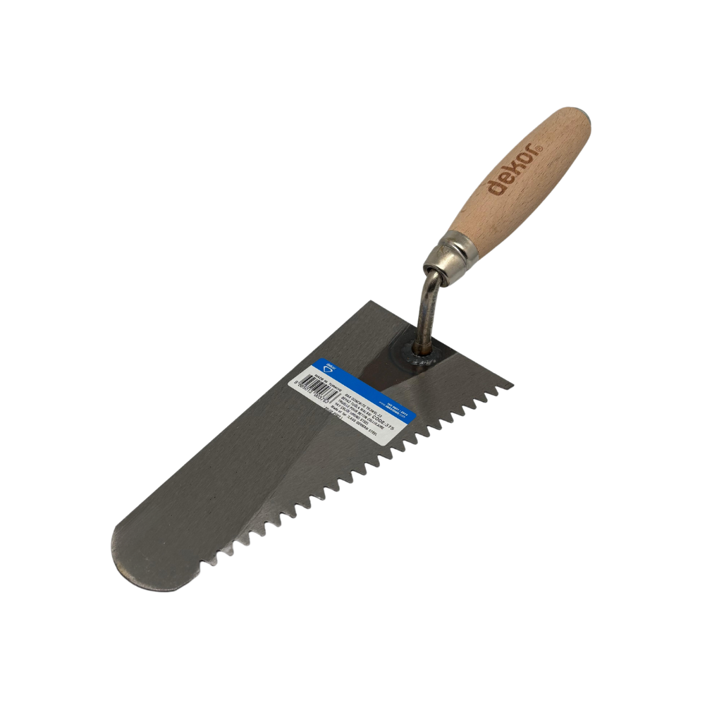 Putzkelle - Maurerkelle gezahnt 220 x 120 mm