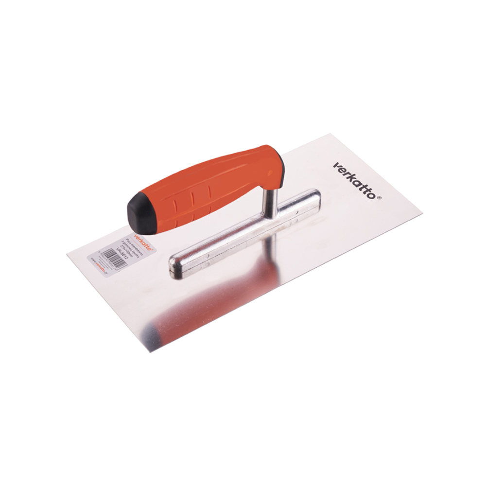 Glätter, Edelstahl, 270 x 130 mm mit Softgriff Glättekelle