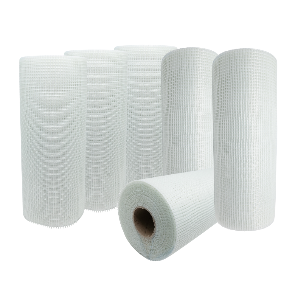 6 x Putzgewebe für Innenbereich 75 g/m², 5×5 mm, weichmacherfrei 33 cm/ 50 meter