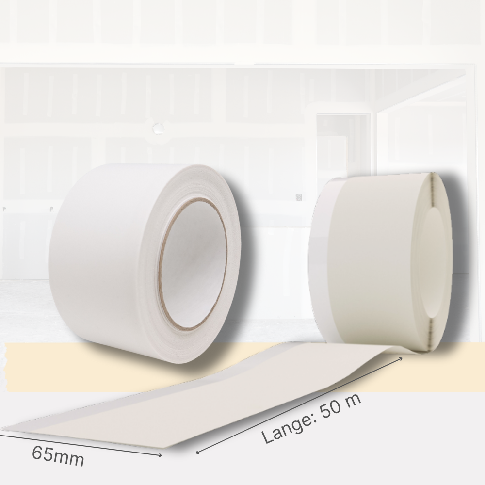 TrennFix Anschlussfugenband 65 mm x 50 m – Fugentrennstreifen für Trockenbau