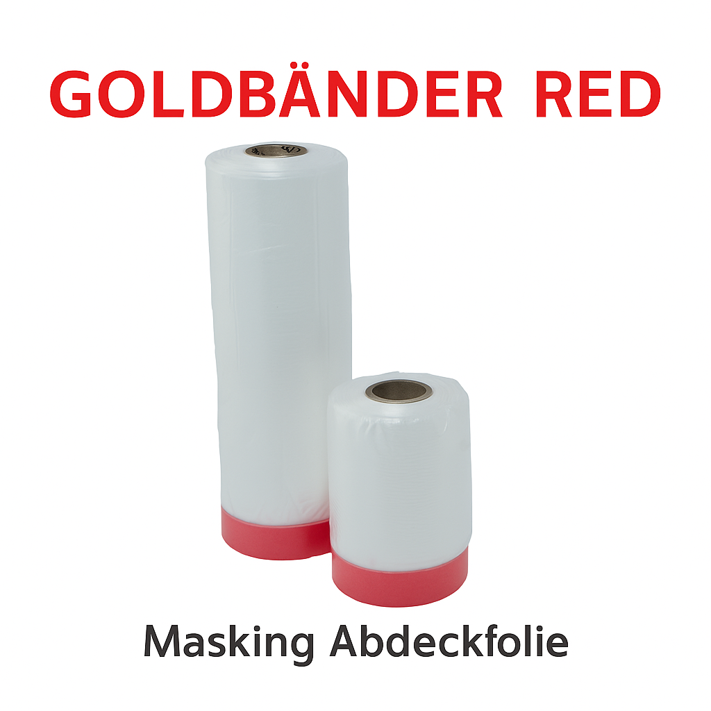 Abdeckfolie mit Klebeband - Malerfolie