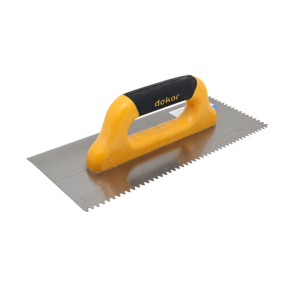 Glättekelle Gezahnt Dreieckzahn 295x120mm, Geschlossener Griff Dk-220