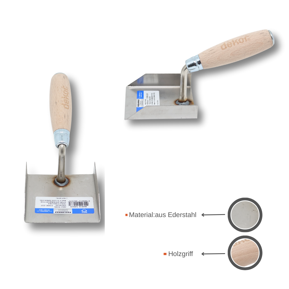 Stukkateur - Eckenspachtel 88 x 90 x 20 mm