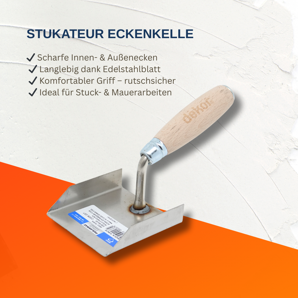 Stukkateur - Eckenspachtel 88 x 90 x 20 mm