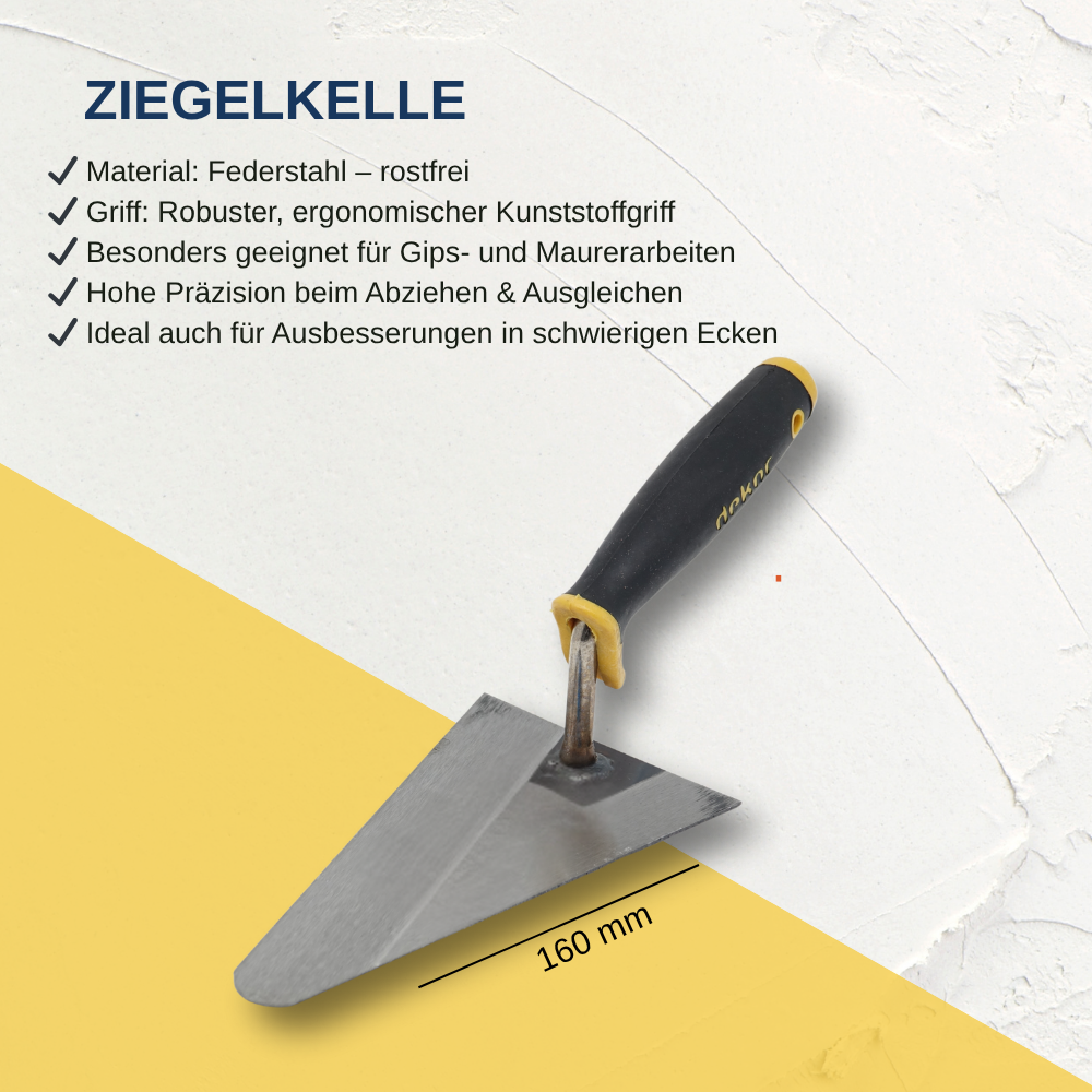 Ziegelkelle Kunstoffgriff
DK-369
