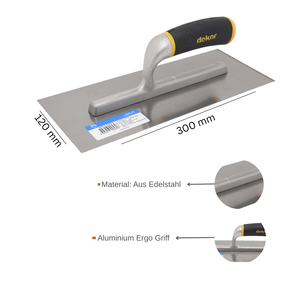 Amerikanische Glättekelle 120 x 300, 350, 450 cm
