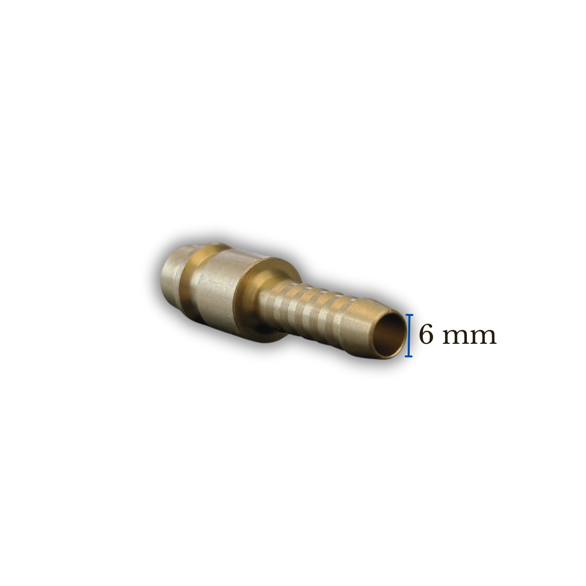 ESSK Stecknippel mit Schlauchtülle 1/4" - 6mm MS