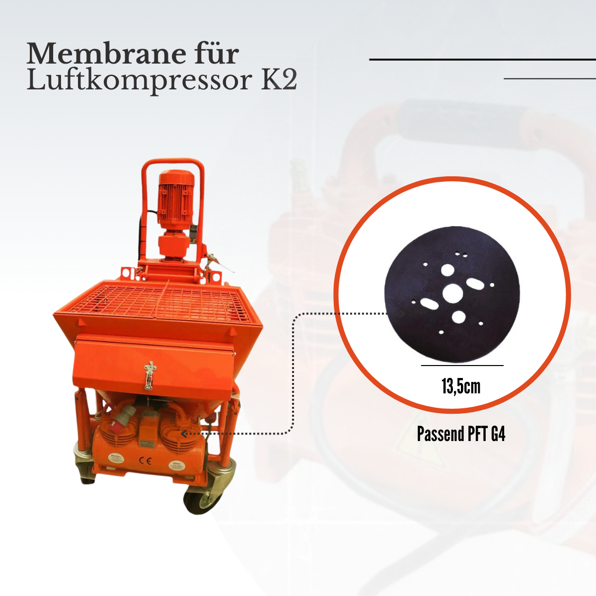 Membrane für Luftkompressor