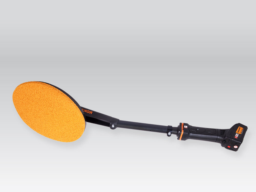 ROKAMAT Schwammgummischeibe Ø 350x15mm m. 4x Klett, RG160 grob