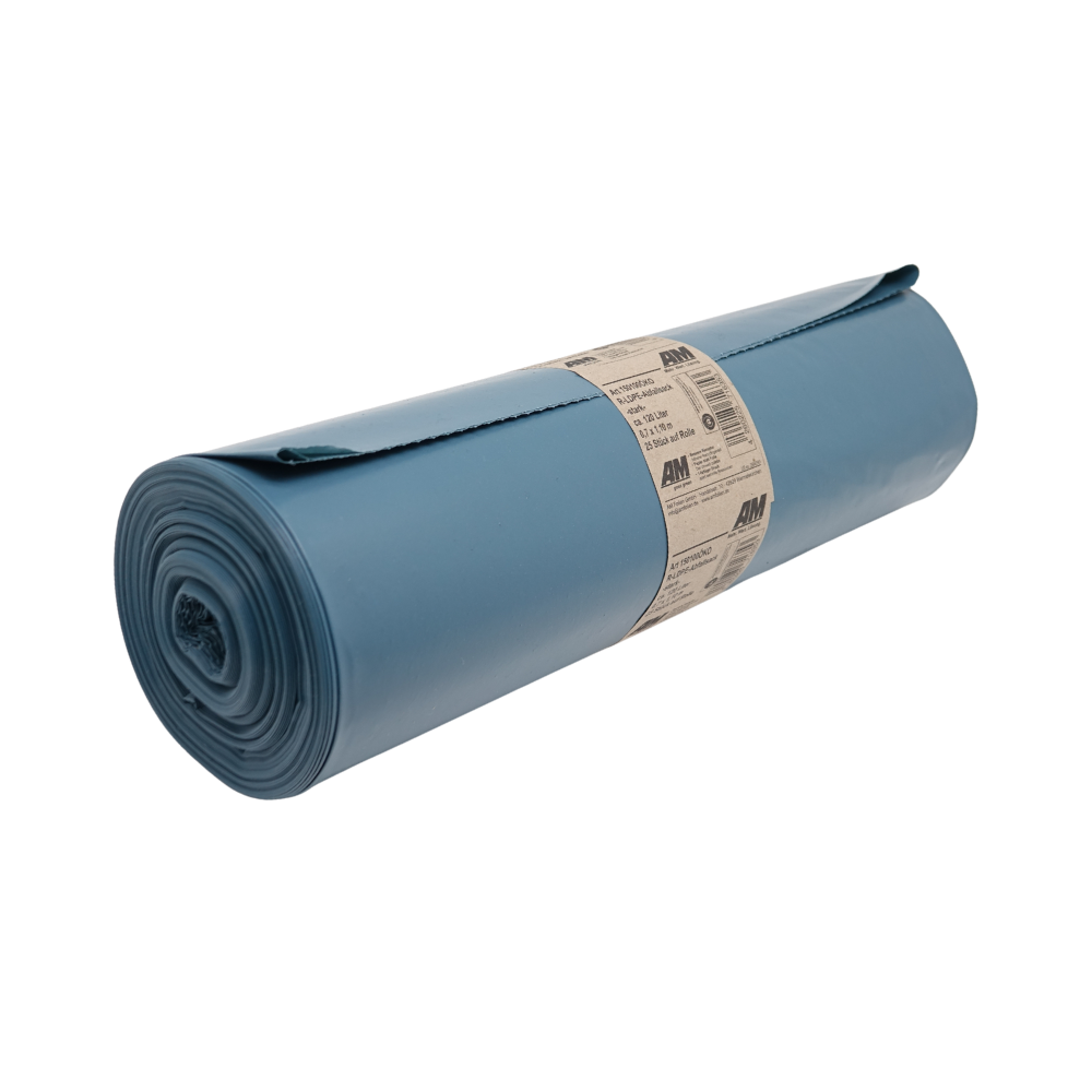 LDPE-Abfallsack Müllsack 70 x 110 cm, 120L, 80µm – „Stark“ Müllbeutel 25 Stk.