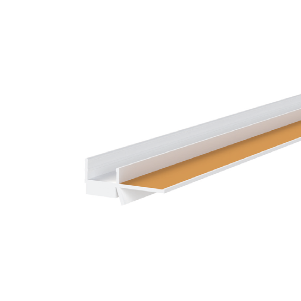 Anputzleiste mit Schutzlippe 6mm 2,6m - 1 Bund mit 30 Leisten (78 lfm)