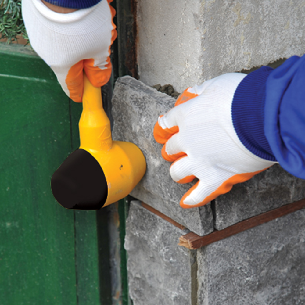 Gummihammer 400g mit Fiberglasstiel