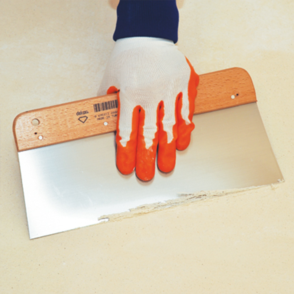 Breitspachtel mit Holzgriff 170 - 300 mm