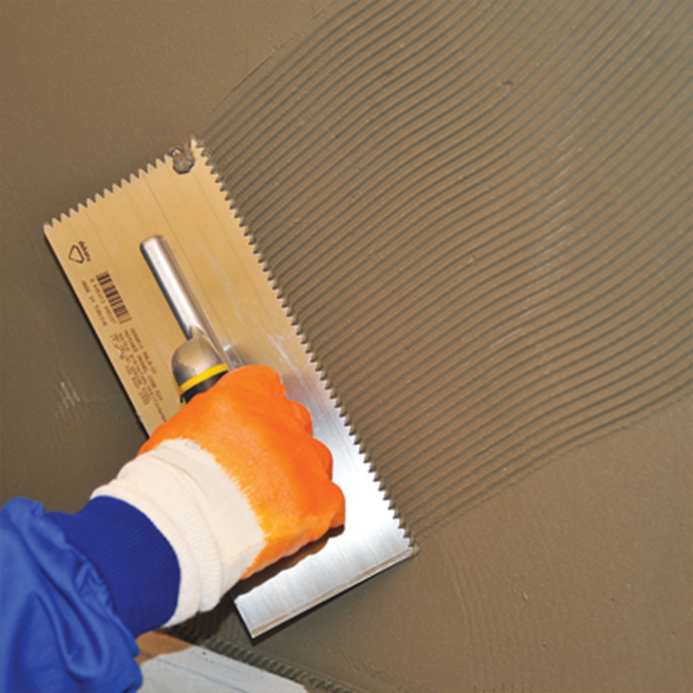 Glättekelle Gezahnt Dreieckzahn Aluminiumgriff