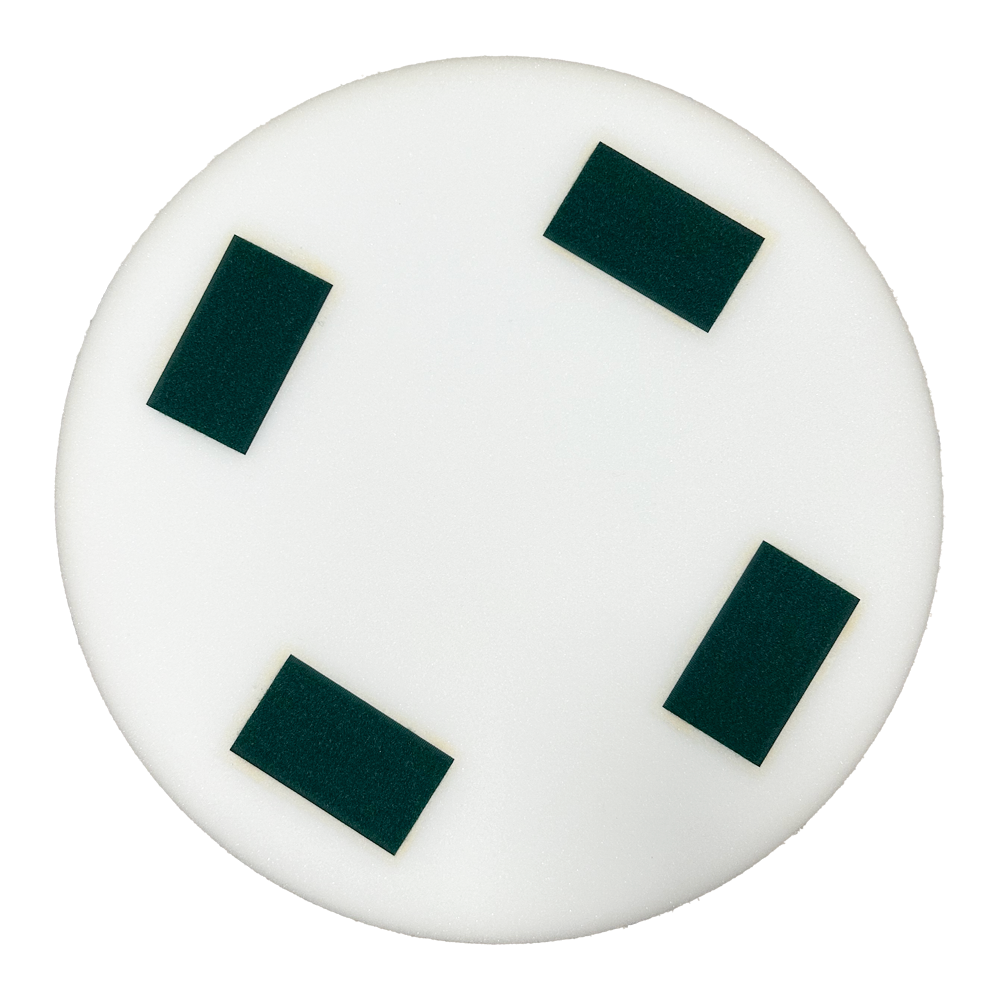 Ersatz Schwammscheibe fein mit Klett 400 x 50 mm weiß (Eibenstock etc.)