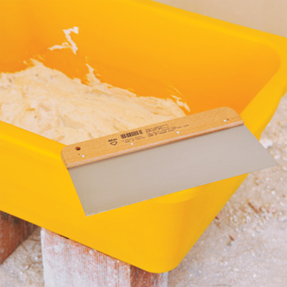 Breitspachtel mit Holzgriff 170 - 300 mm