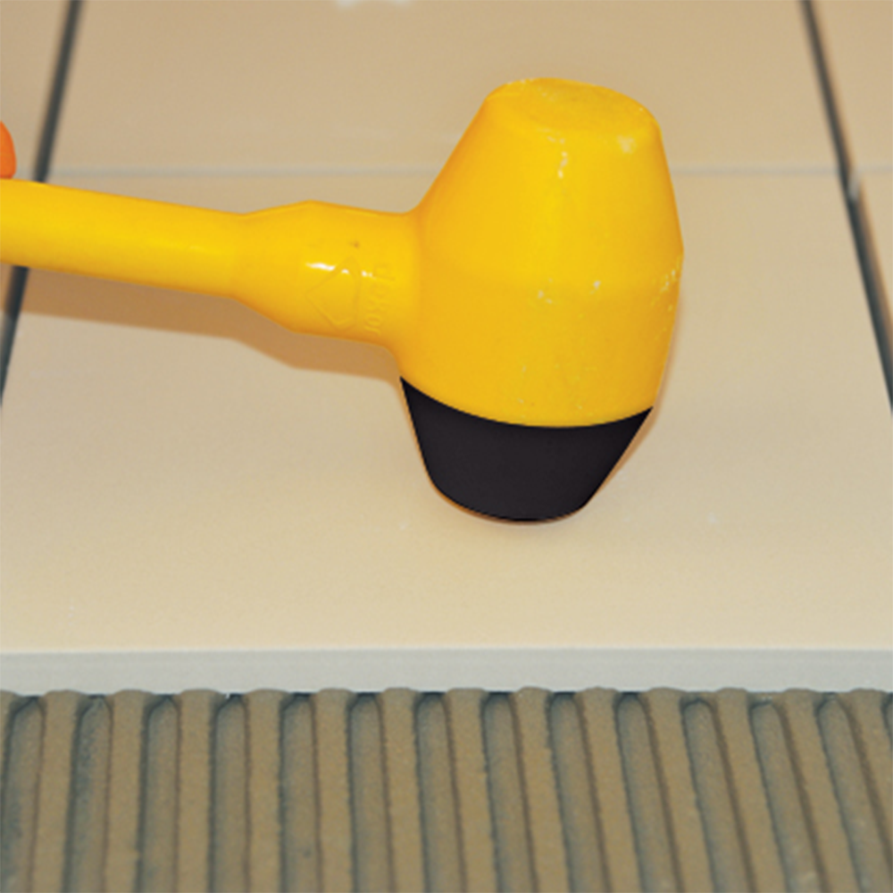 Gummihammer 400g mit Fiberglasstiel