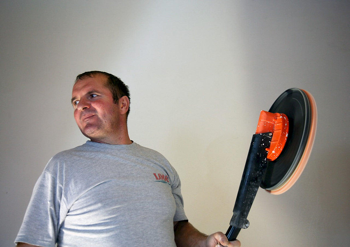 ROKAMAT Schwammgummischeibe Ø 350x15mm m. 4x Klett, RG160 grob