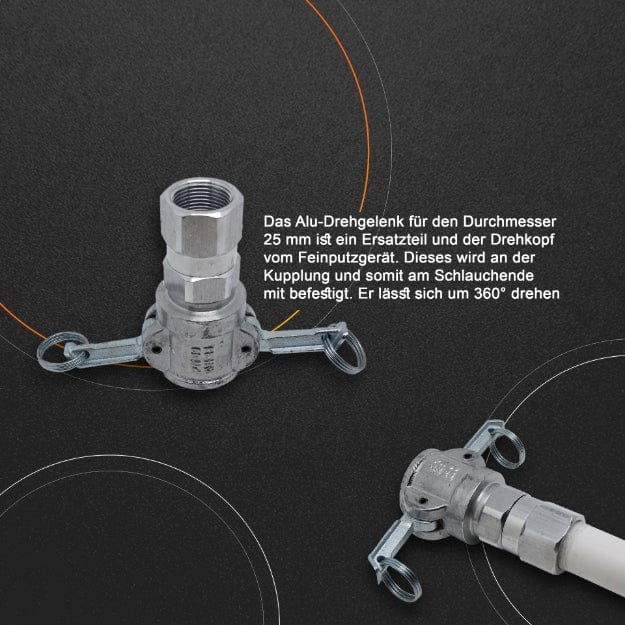 Drehbar Kupplung MT25 360' ALU in 1" 1143