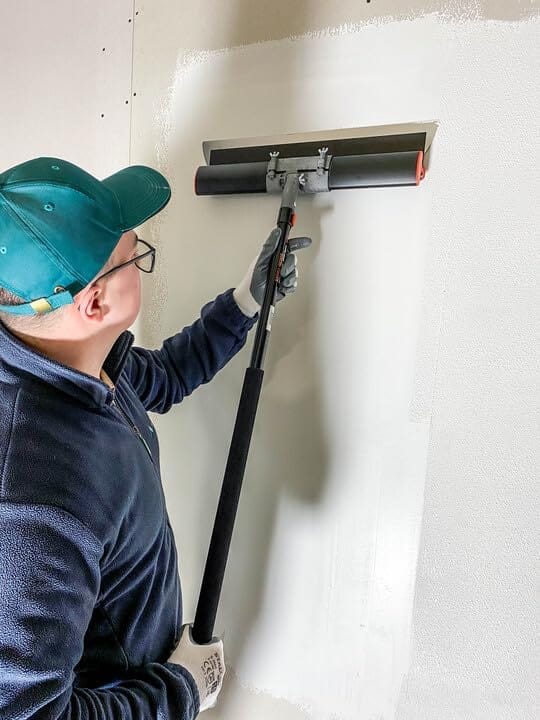 Profi Flächenspachtel SET mit Alu. Teleskopstange & Spachtel- Halter/ Adapter