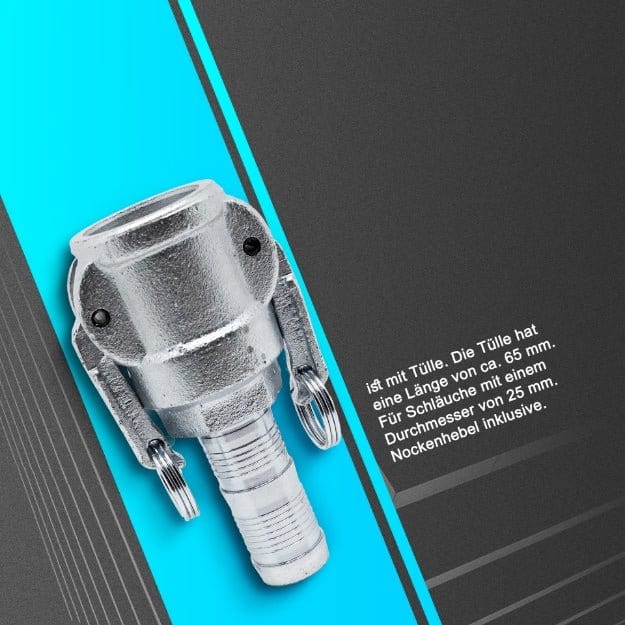Kupplung 25 V MT Stahl mit Tülle für Stahlbandeinbindung 1496