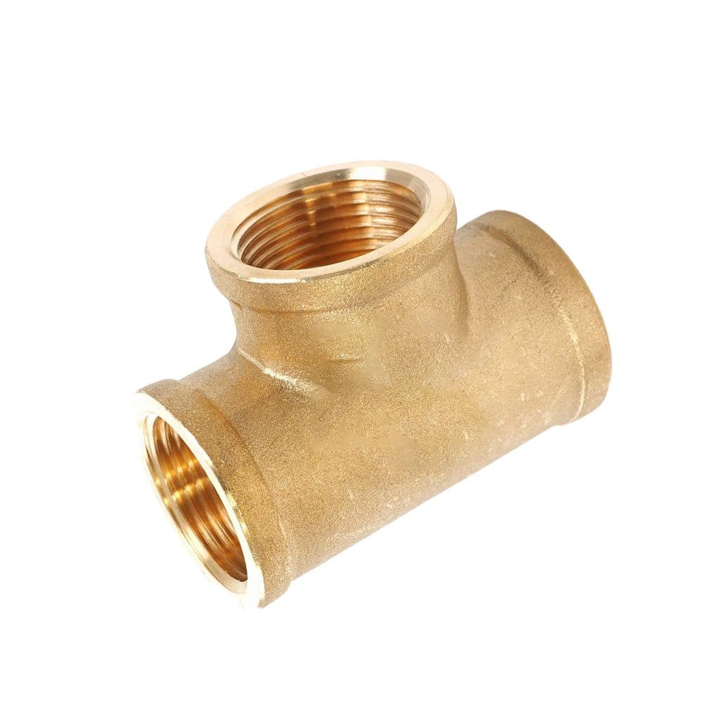 Messing T-Stück 90° 3x Innengewinde 1/4" 1342