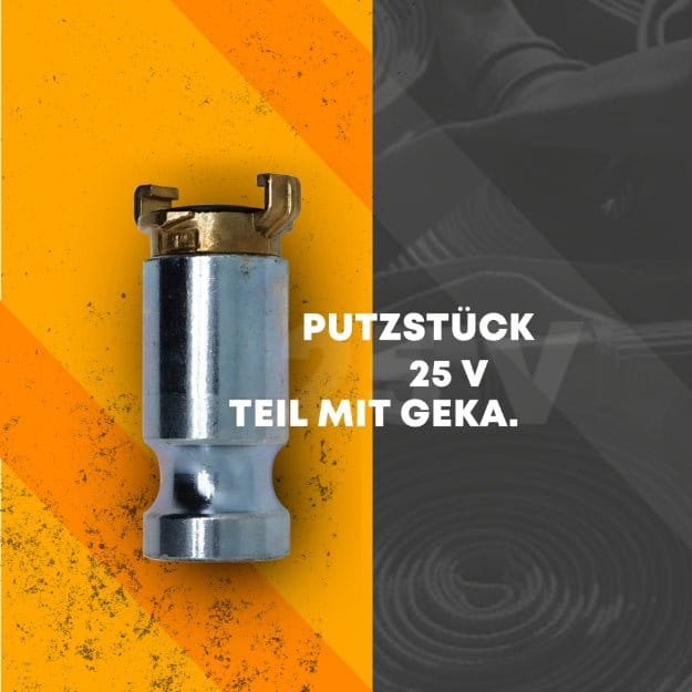 Putzstück 25 V-Teil mit Geka 1605