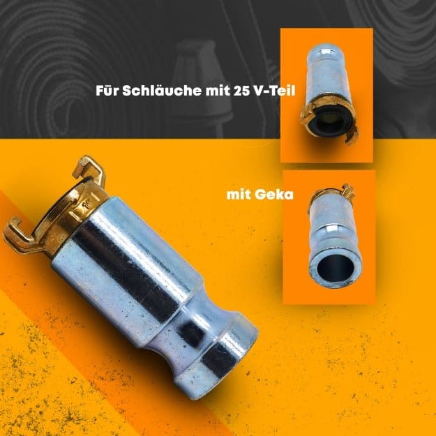 Putzstück 25 V-Teil mit Geka 1605